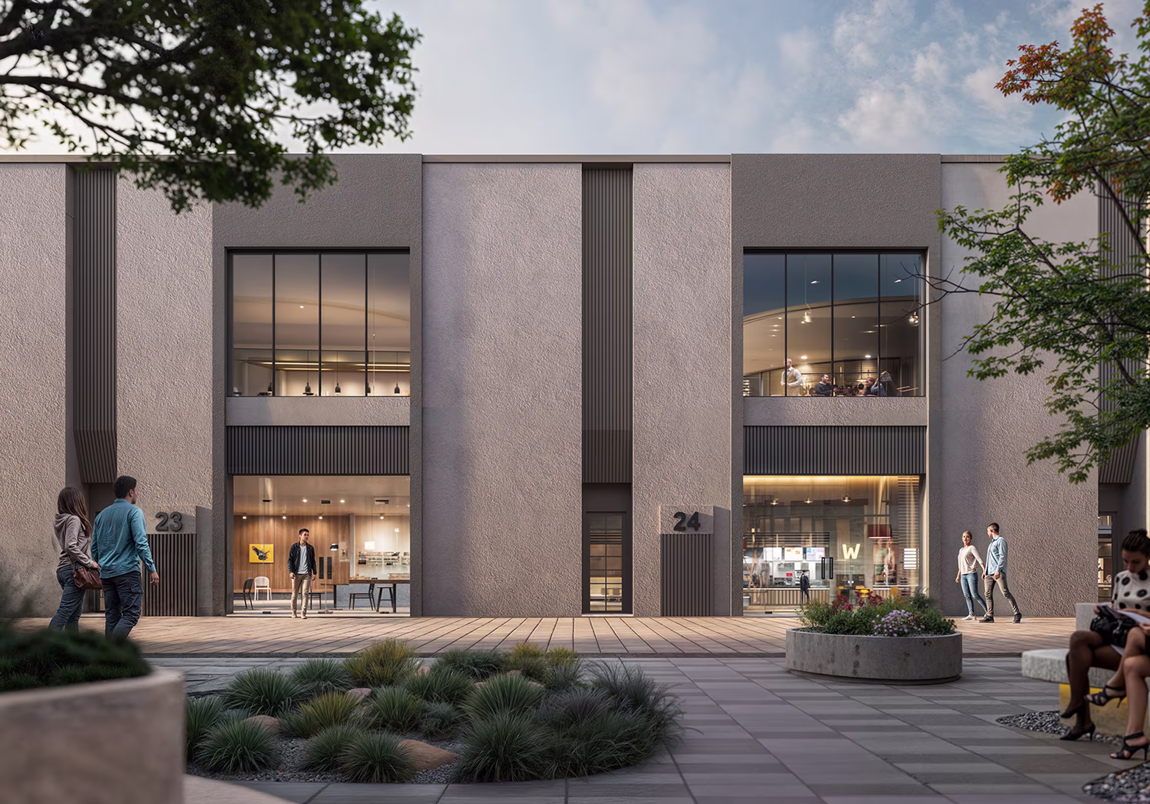 Fintech District Building Facade